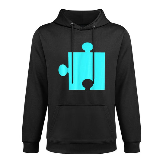 Puzzle 2 Easy Puzzle Pieces Couple Halloween Costume Breathable Fabric Hoodie