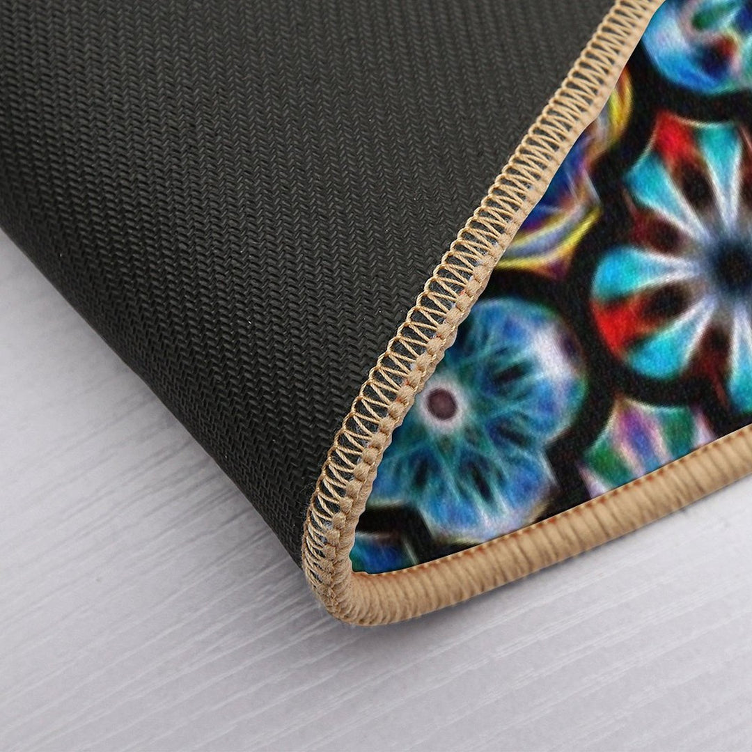 Moroccan Tile Glowing Pattern  Toxin-Free Bath Mat