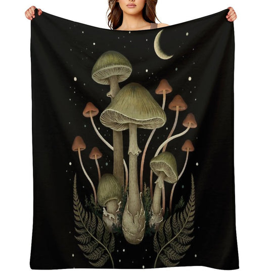 Death Cap Plush Throw Blanket