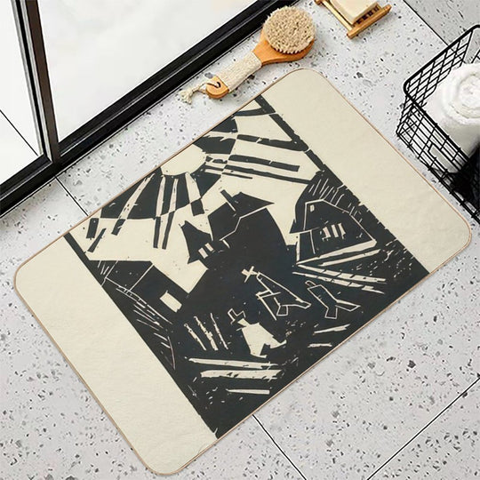 Lyonel Feininger  Anti-Trip Bath Mat