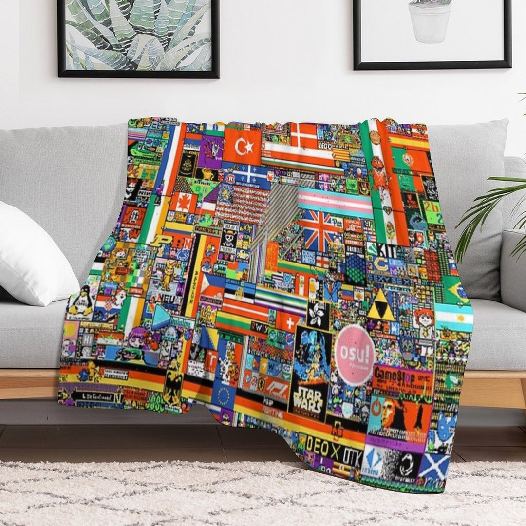 R Place All-season Throw Blanket