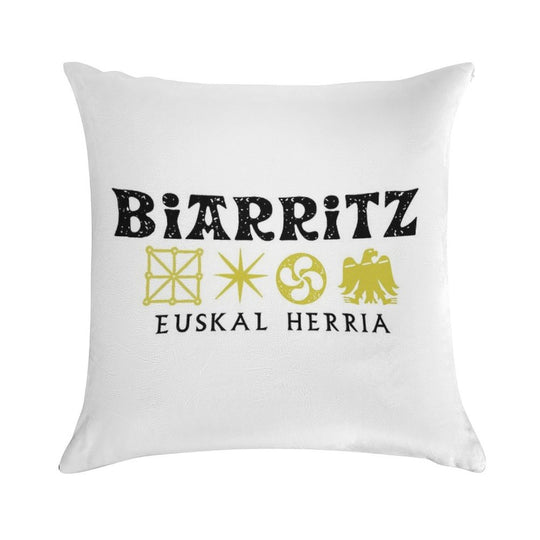 Biarritz Euskalduna Soft Durable Construction Throw Pillow