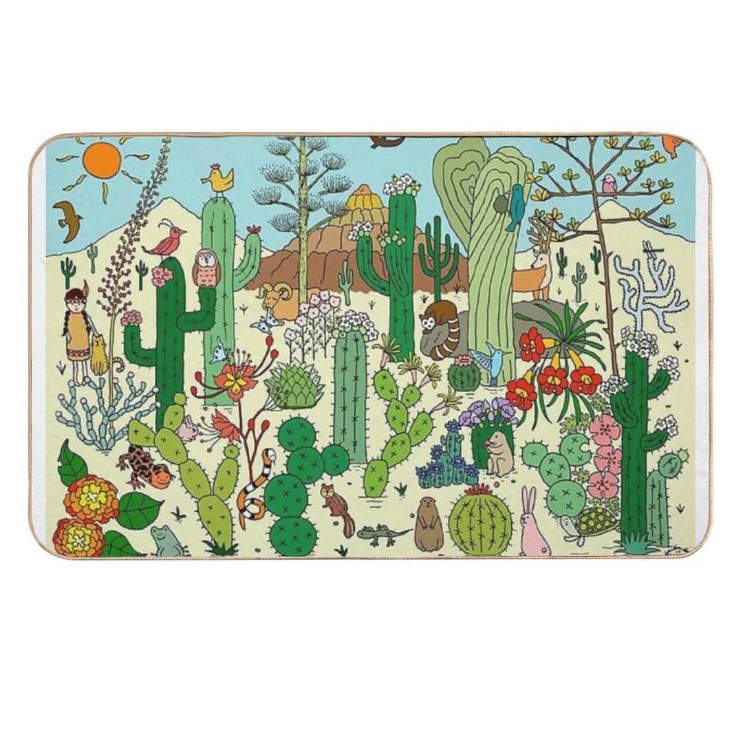 Arizona Desert Museum  Repositionable Bath Mat