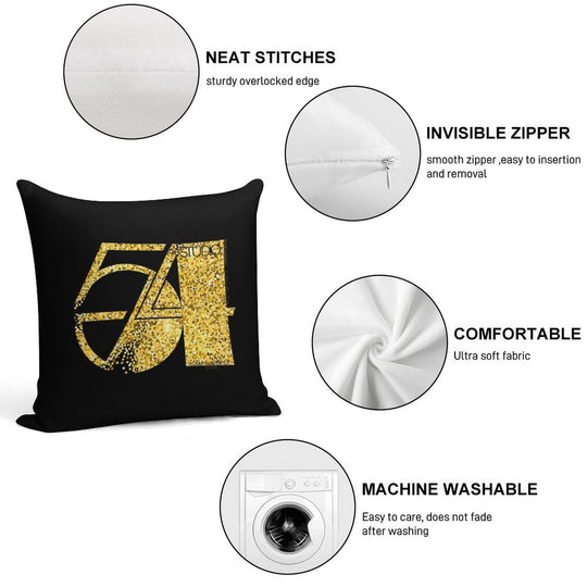 Studio 54 Soft Short Plush Fabric Throw Pillow