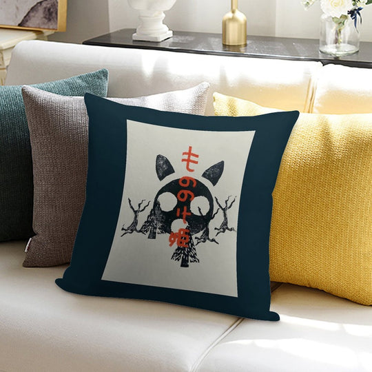 Mononoke Print Premium Soft Easy Maintenance Throw Pillow