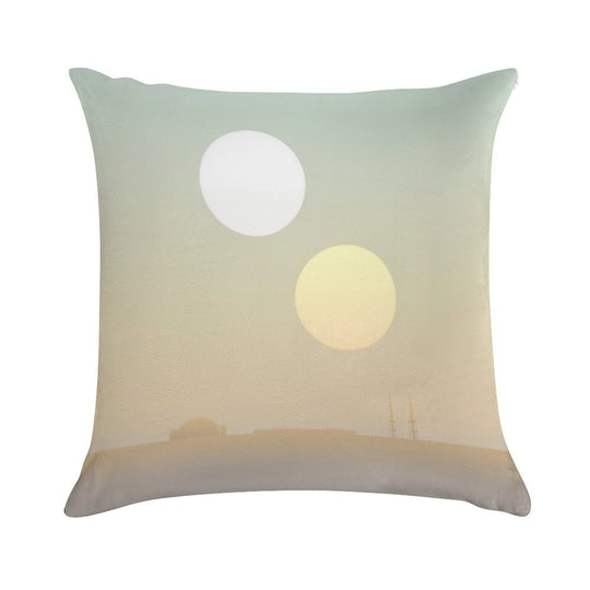 Two Suns Soft Skin-Friendly Throw Pillow