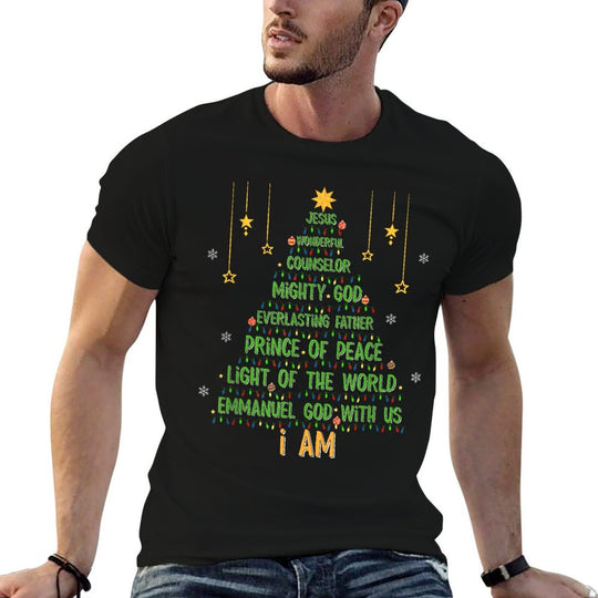 Jesus Christmas Tree Christian Faith Holiday Nativity  Odor-resistant T-Shirt