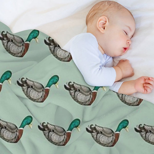 Mallard Duck Compact Throw Blanket