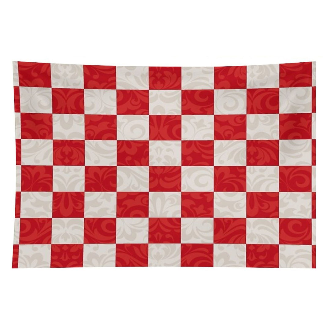 Monica's Checkered Throw Blanket Pattern Tapestry