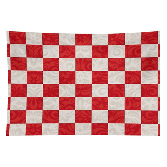 Monica's Checkered Throw Blanket Pattern Tapestry