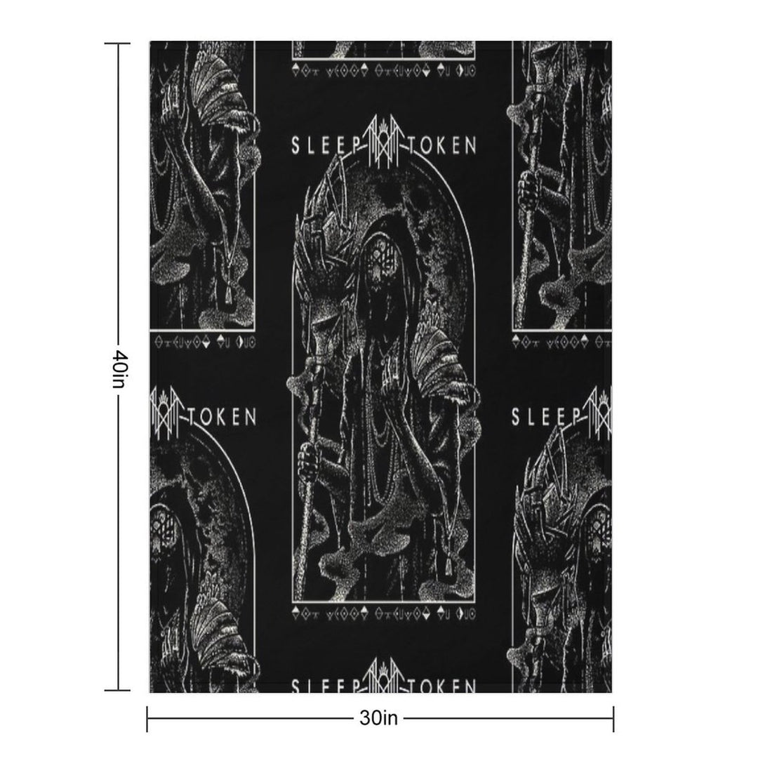 Raise Your Horns High, Let The Metal Reign Eternal Compact Throw Blanket