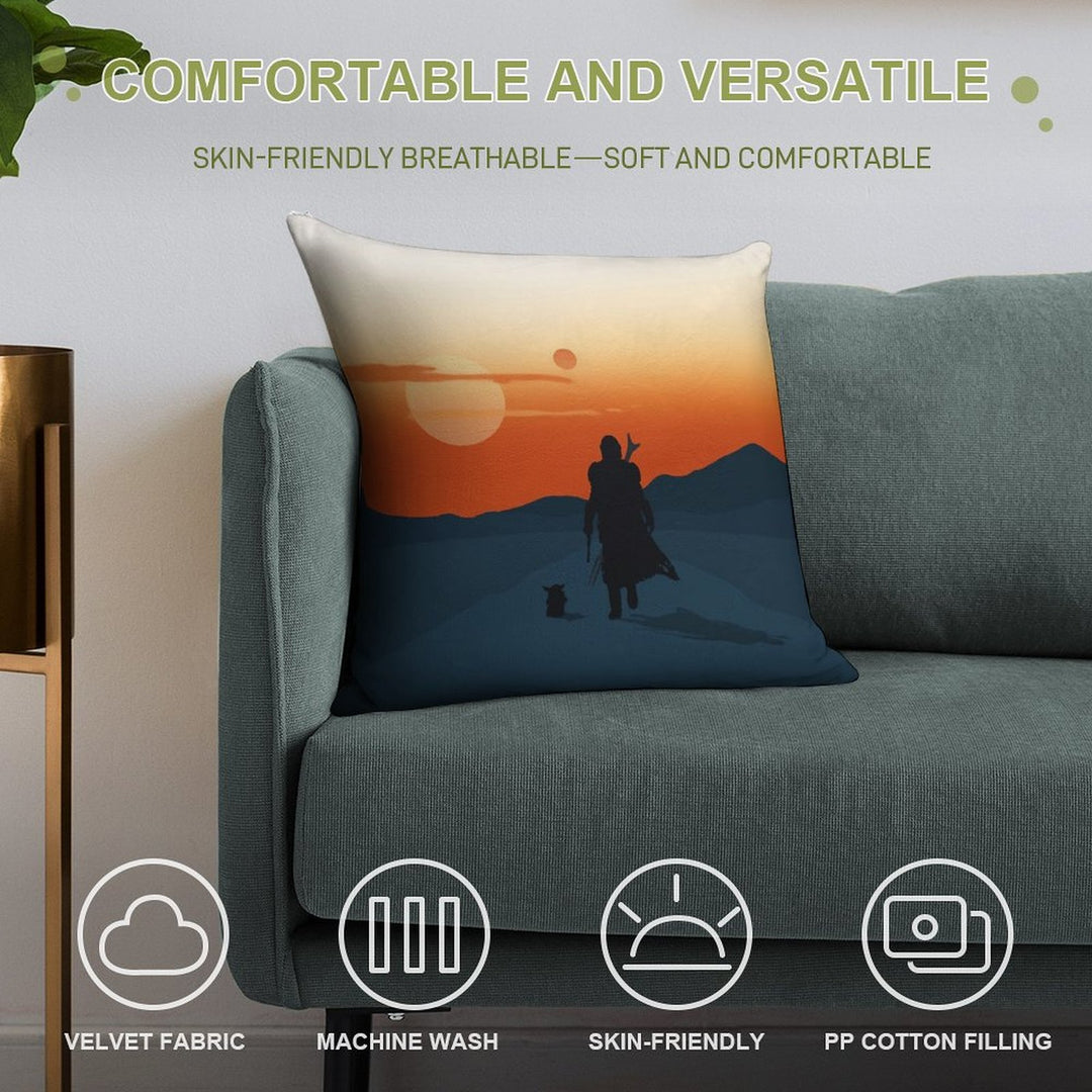 This Is The Way Soft Reinforced Edging Throw Pillow