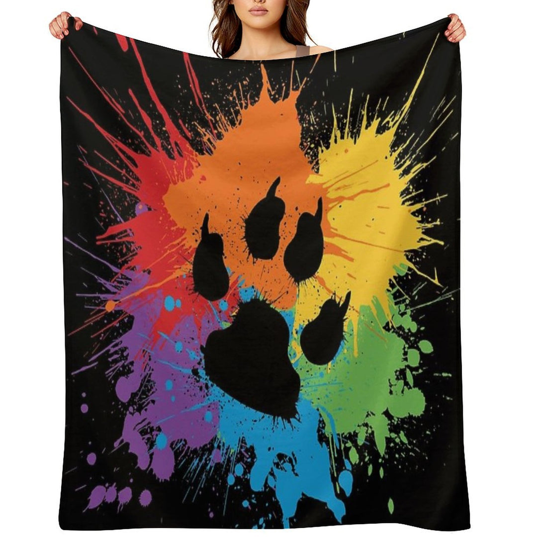 Paw Pride Dark 2019 Sustainable Throw Blanket