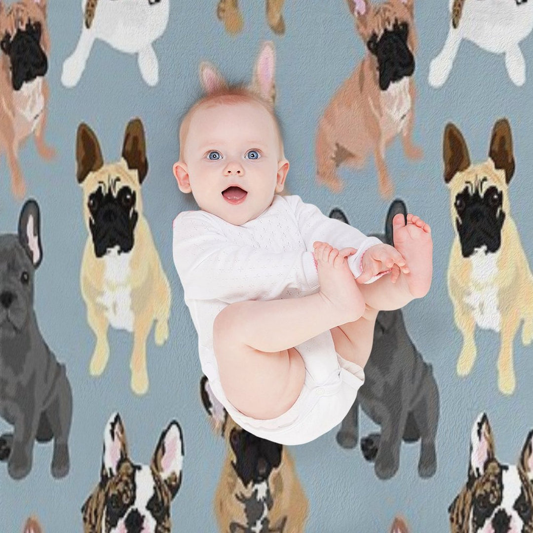 Frenchie Eco-conscious Throw Blanket
