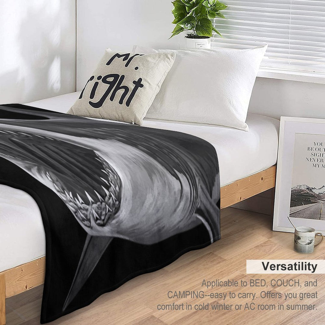 Great White Shark Premium Throw Blanket
