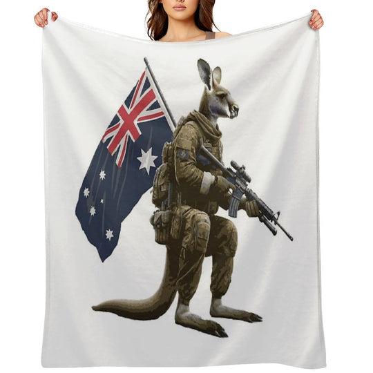 Aussie Army Digger Premium Throw Blanket