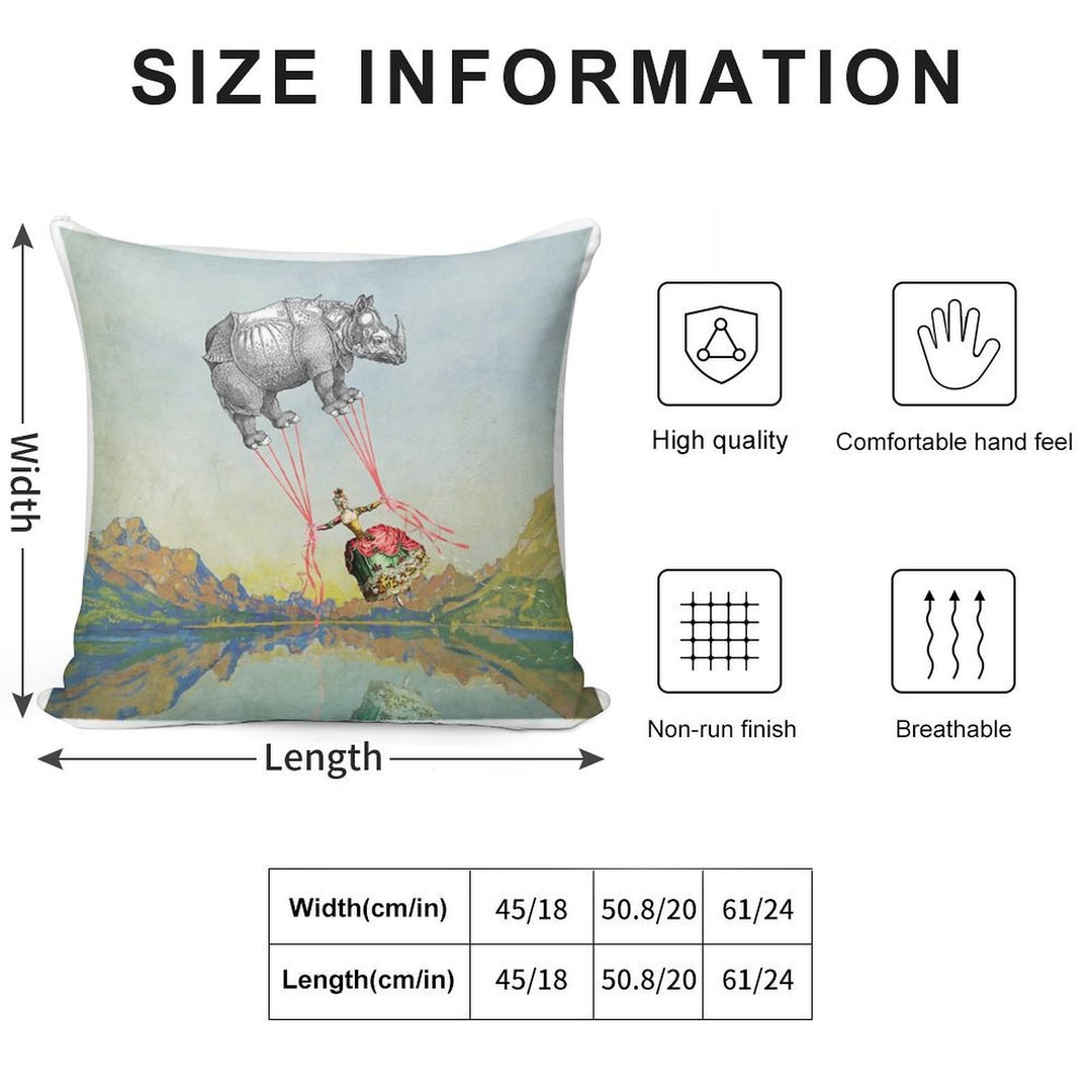 Aloft Soft Reinforced Edging Throw Pillow