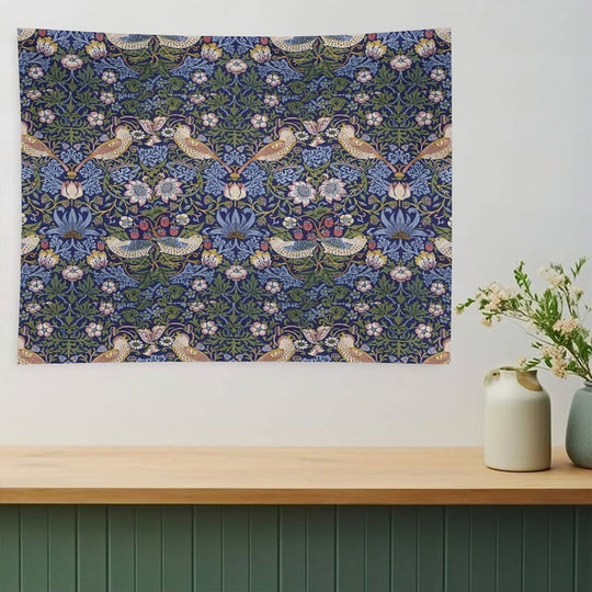 William Morris Strawberry Thief Design 1883 Tapestry