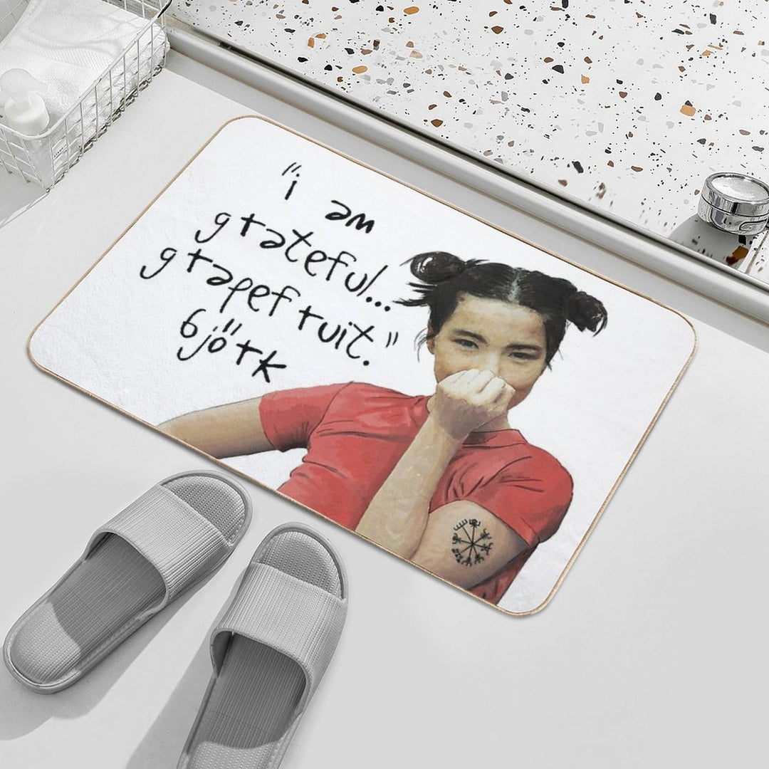 Grateful Grapefruit-Björk  Slip-Resistant Bath Mat