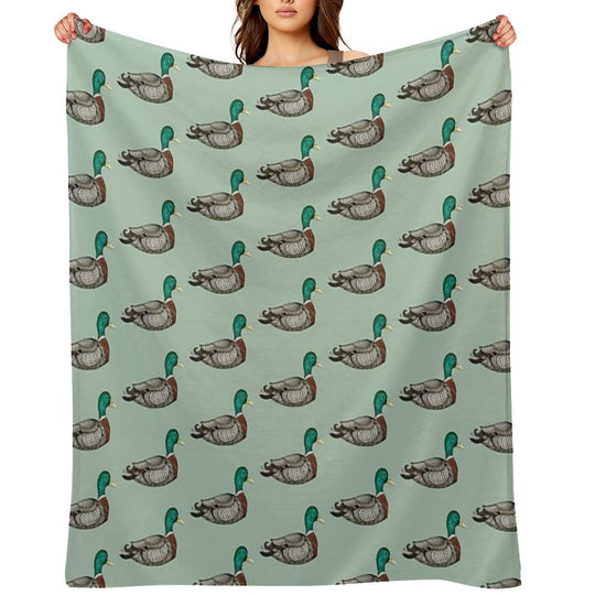 Mallard Duck Compact Throw Blanket