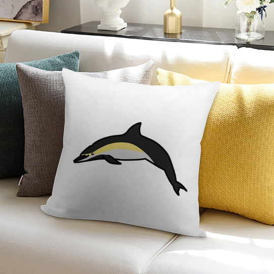 Common Dolphin Soft Bedroom Essential Throw Pillow