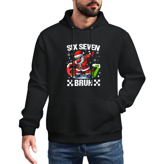 67 Christmas 6 7 Six Seven Bruh Xmas Holiday Gen Alpha Slang Casual Wear Hoodie