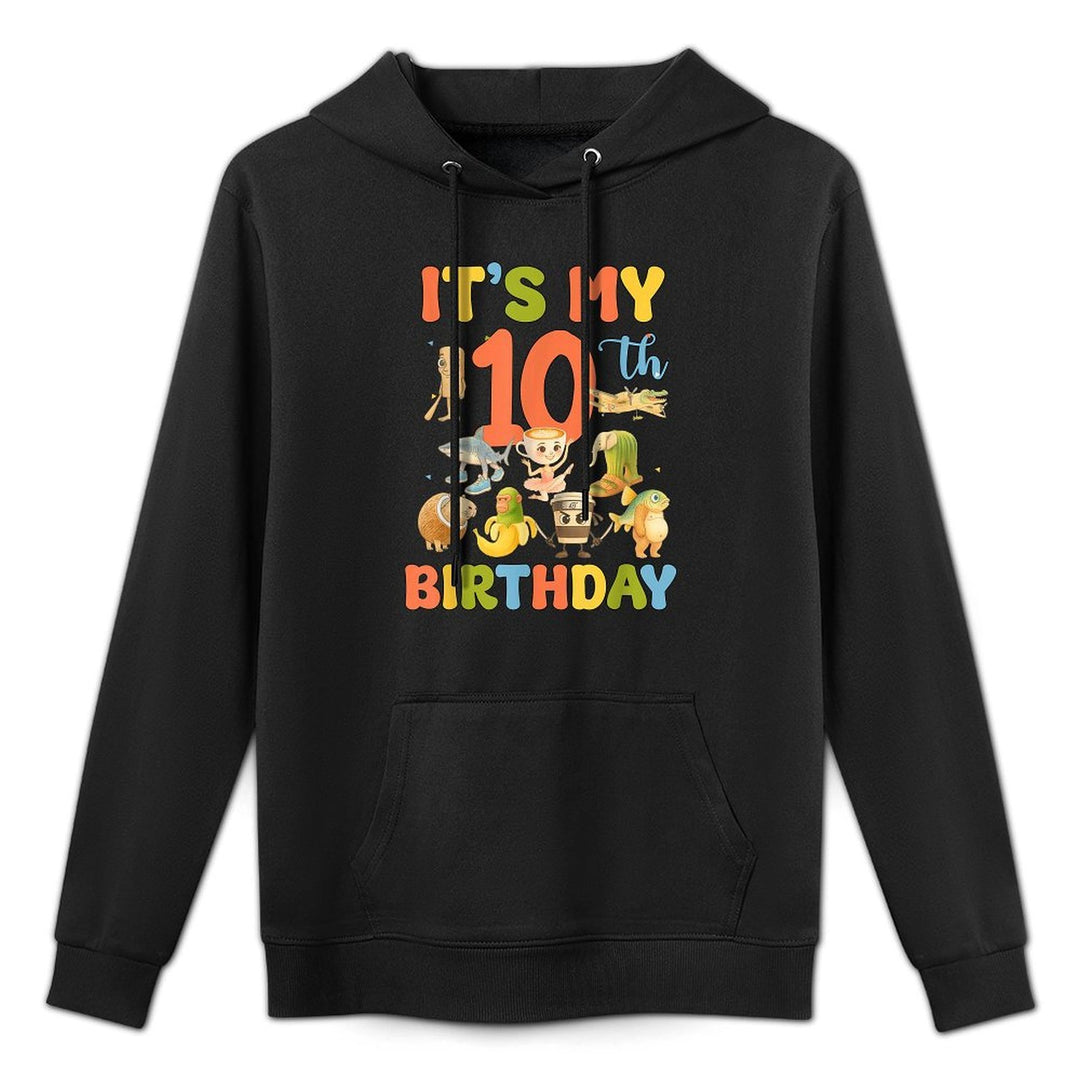 Its My 10th Birthday Boy Italian Brainrot Meme 10 Year Old Customizable Surface Hoodie