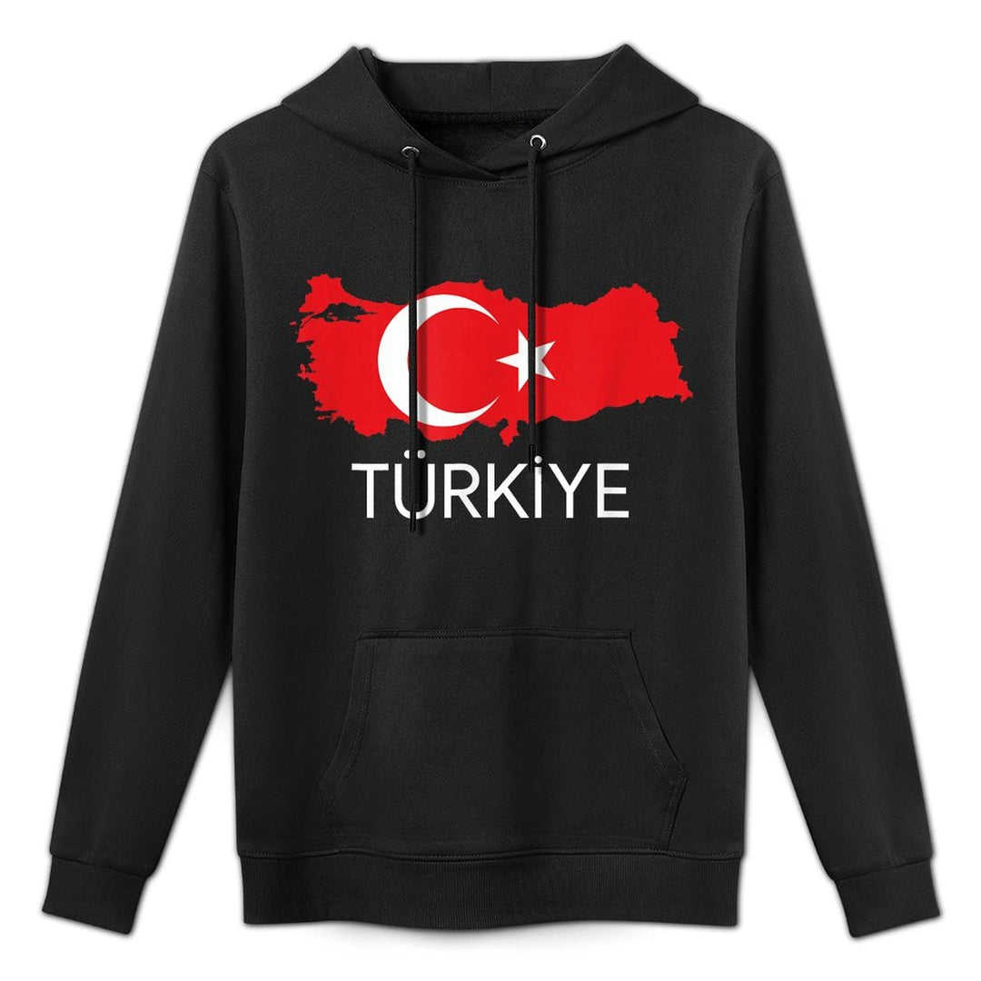 Turkey Design, Turkish, Turkey Map Harita, Türkiye Durable Construction Hoodie