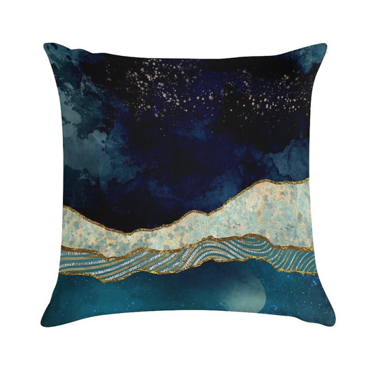 Indigo Sky Soft Skin-Friendly Throw Pillow