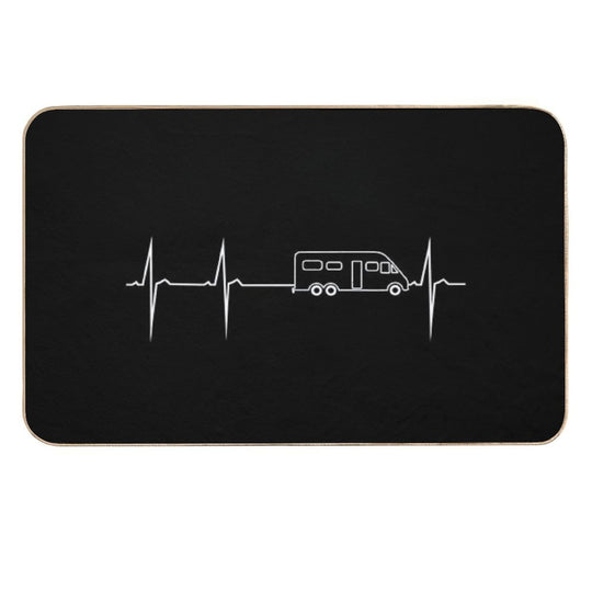 My Heart Beats for RV Camping  Non-Slip Bath Mat