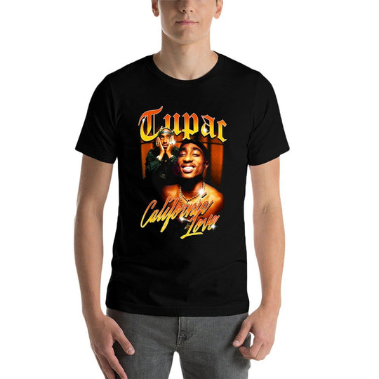 Official Tupac Love Vintage California, Black  Odor-resistant T-Shirt