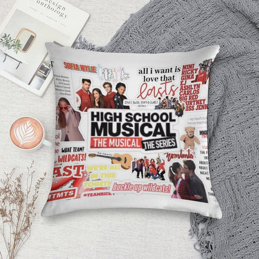 HSMTMTS Collage Soft Fade-Resistant Throw Pillow