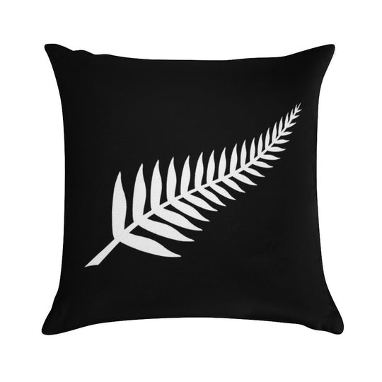Silver Fern Design Soft High-Density Material Throw Pillow