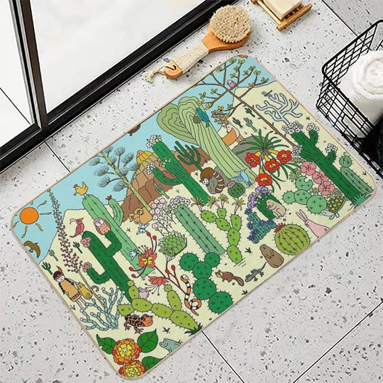 Arizona Desert Museum  Repositionable Bath Mat