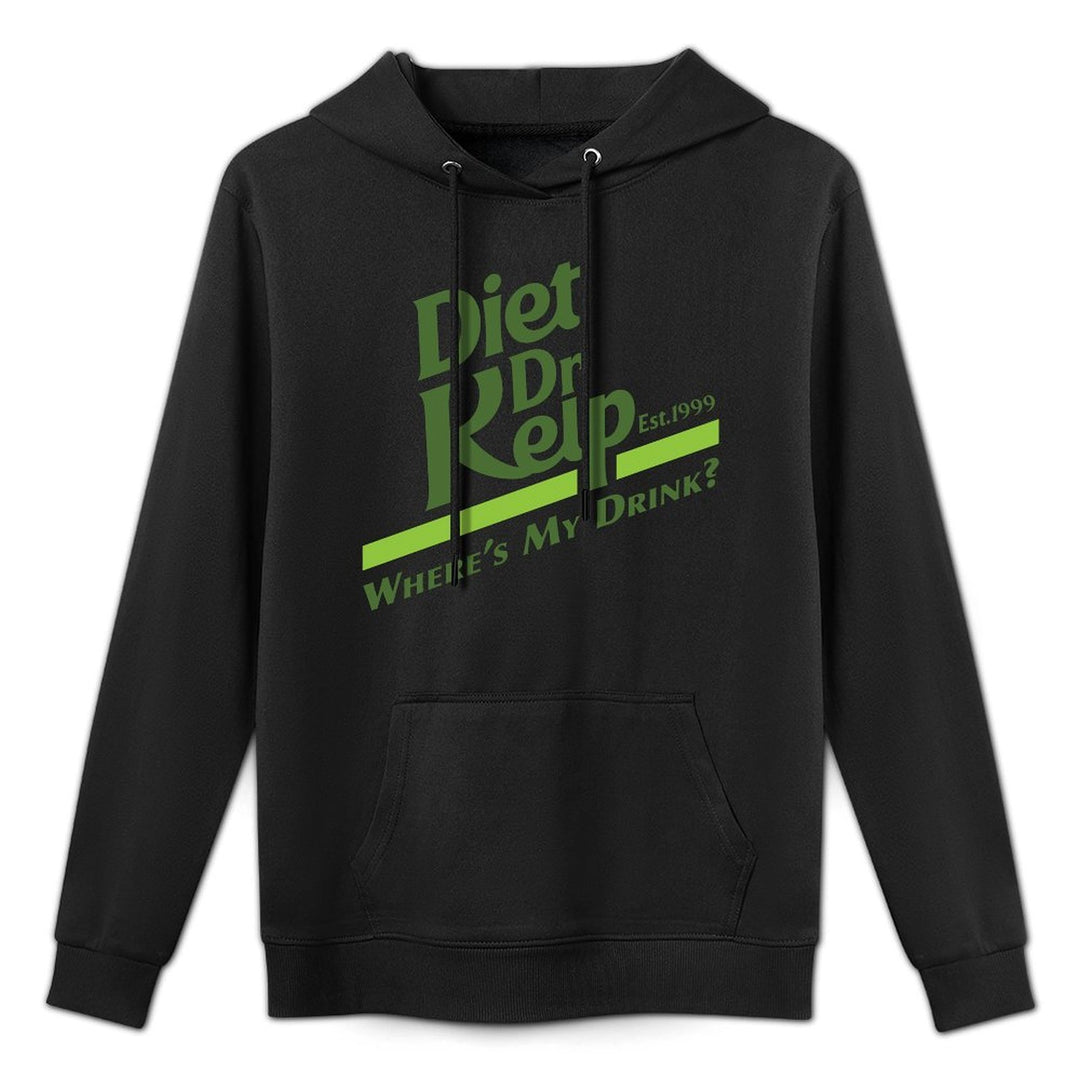 Diet Dr Kelp Wheres My Drink - 90s Meme Adjustable Hood Hoodie