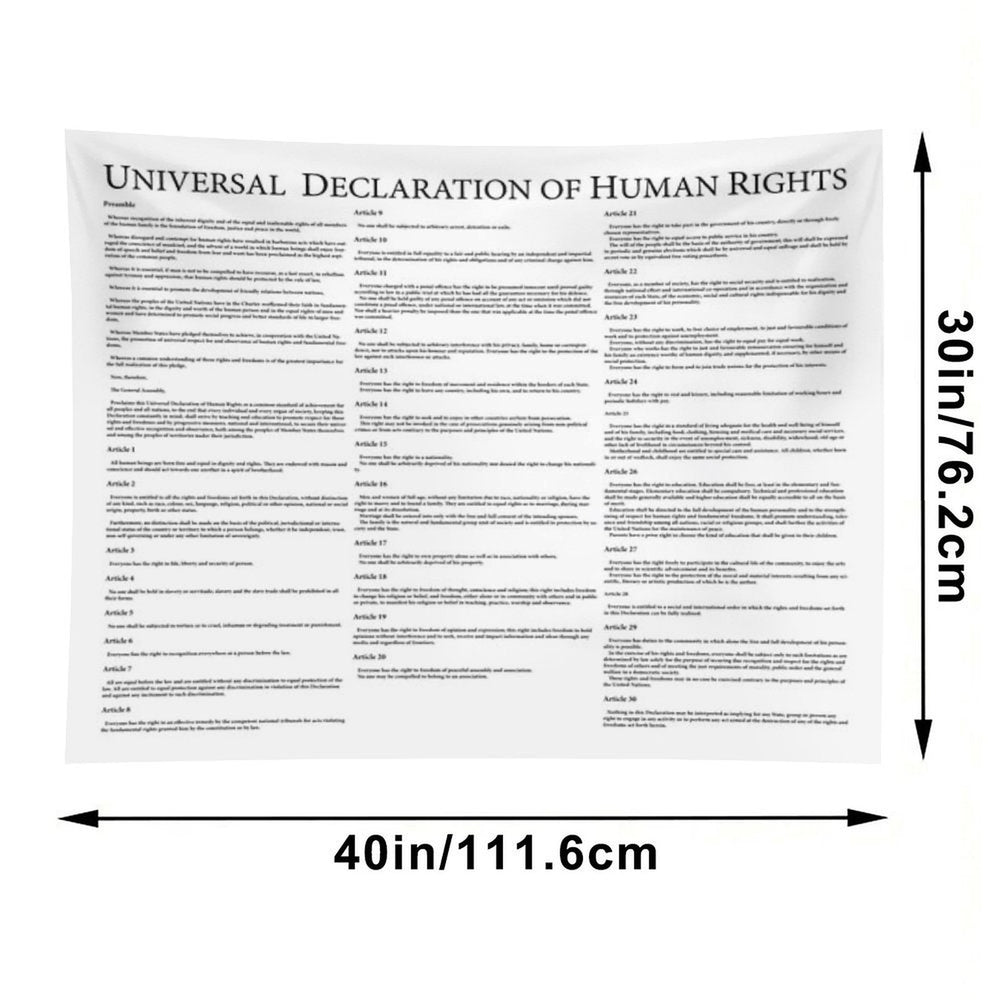 Universal Declaration of Human Rights Tapestry