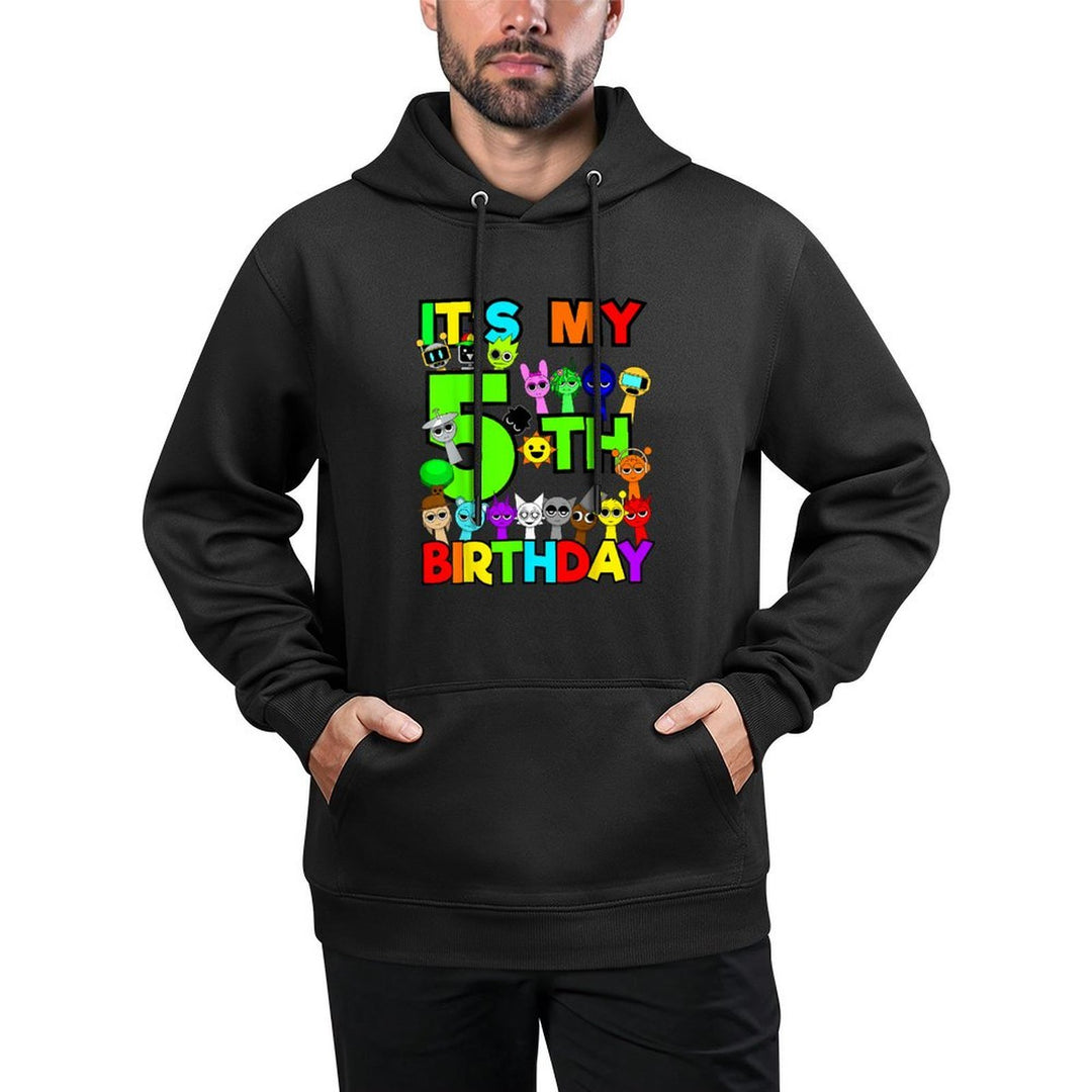Birthday Sprunki Party Decorations 5 Year Old Girls Boys Versatile Streetwear Hoodie