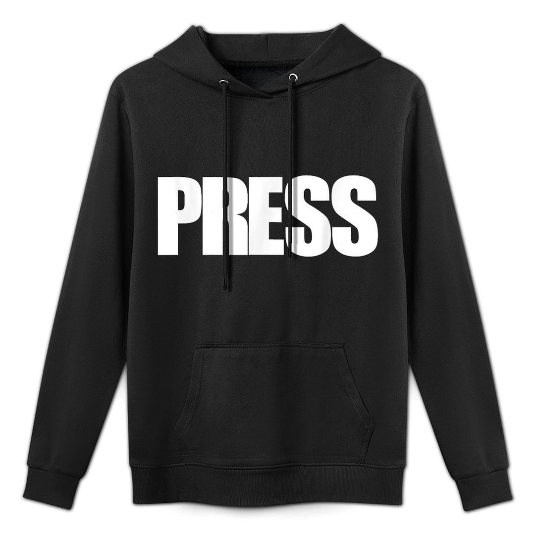 PRESS for Journalists, Reporters, News Media Moisture-Wicking Hoodie
