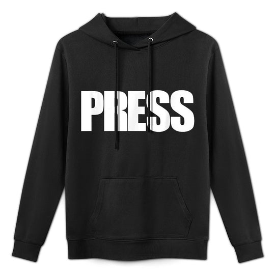 PRESS for Journalists, Reporters, News Media Moisture-Wicking Hoodie