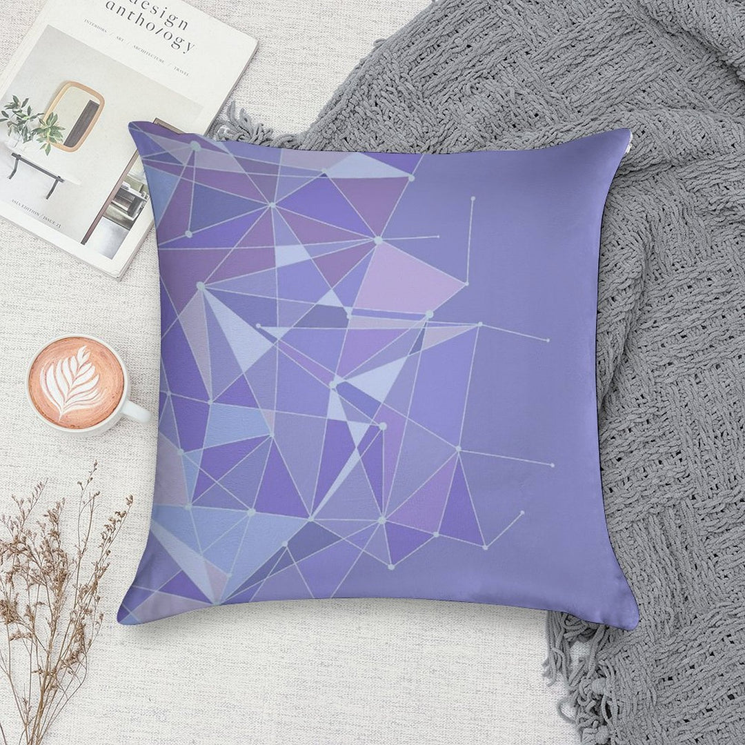 Galaxy Purple Wall Soft Reinforced Edging Throw Pillow
