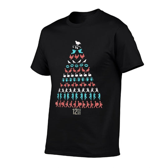 12 Days of Christmas Tree Classic Holiday Christmas Carol  Quick-drying T-Shirt
