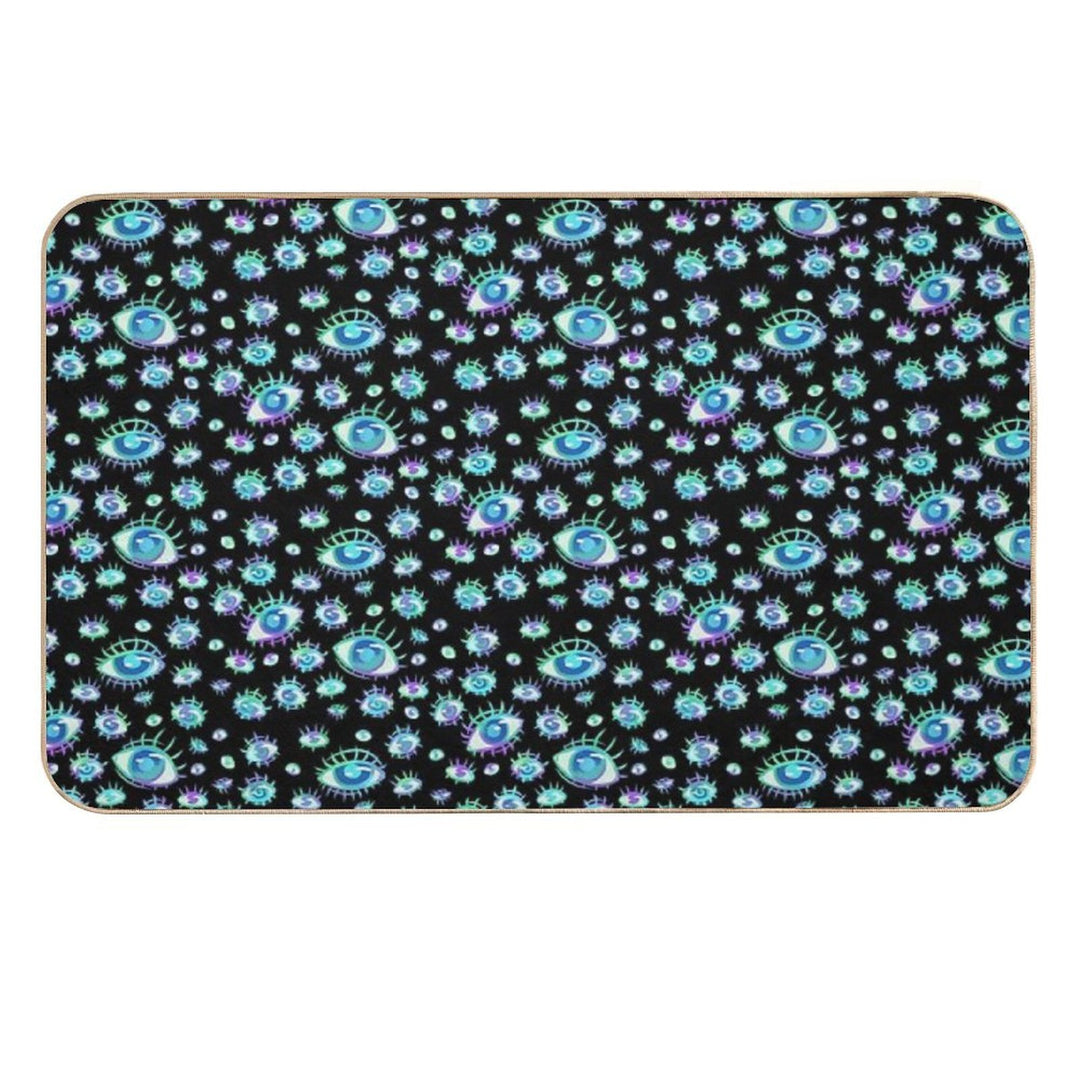 The Eyes of The Beholder Pattern  Slip-Resistant Bath Mat