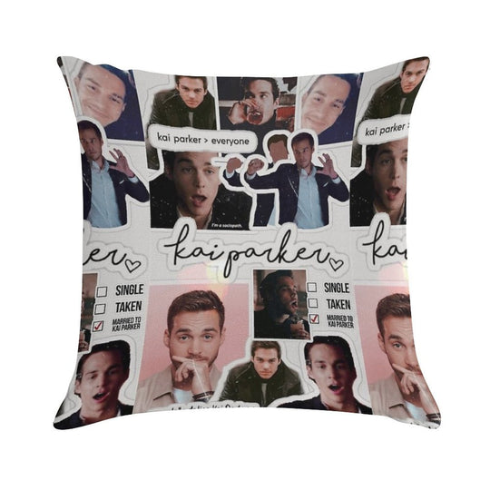 Kai Parker  Chris Wood Soft Gift Ready Throw Pillow