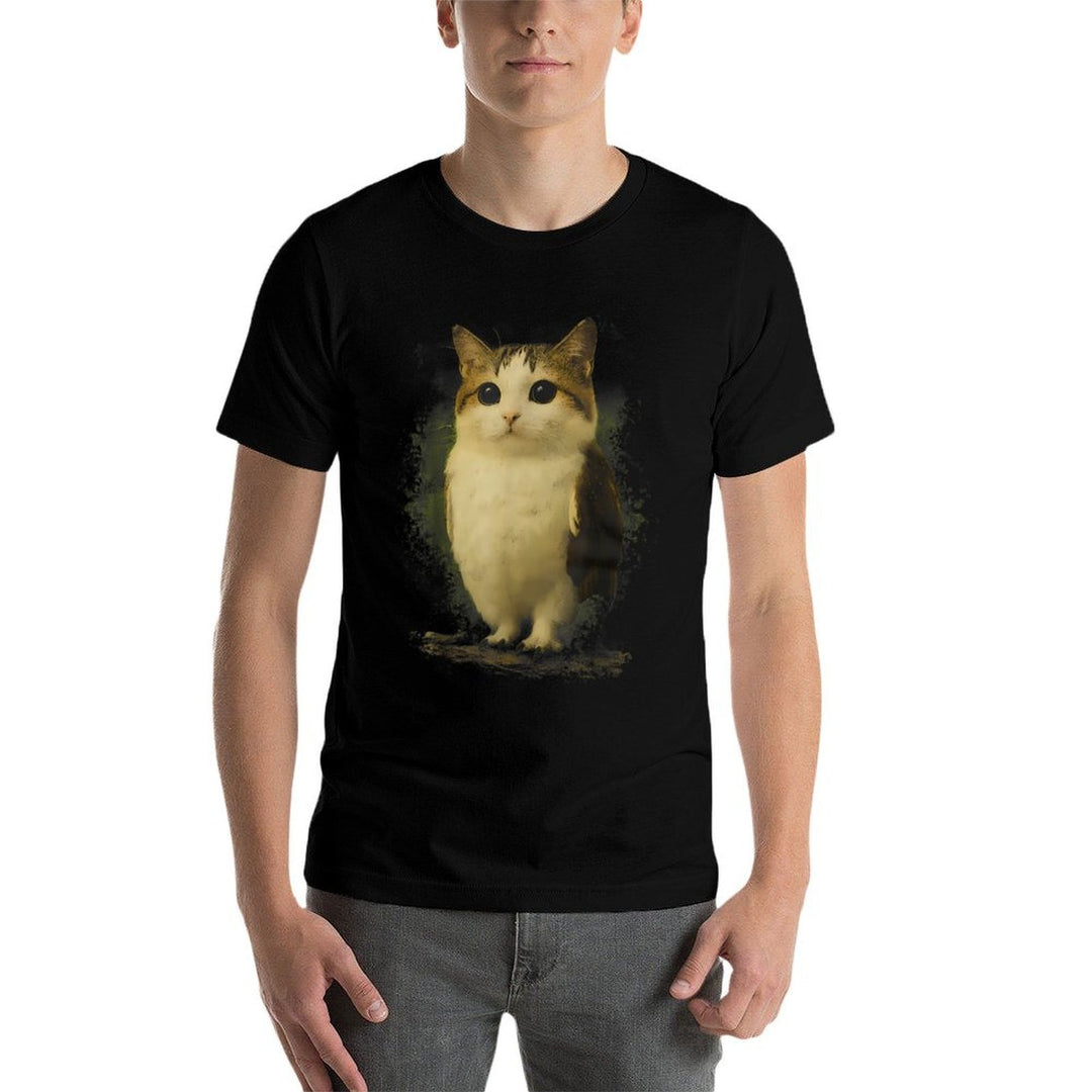 Cat Owl Funny Cursed Internet Trendy Meme Cute Animal Humor  Trendy Pattern T-Shirt
