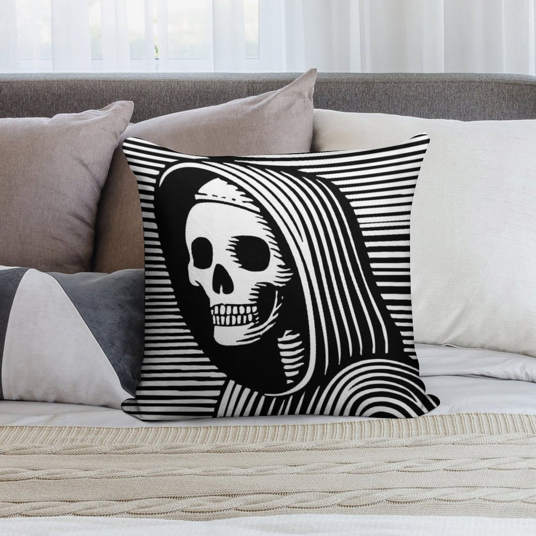 The Hooded Wanderer Soft Hidden Zipper Throw Pillow
