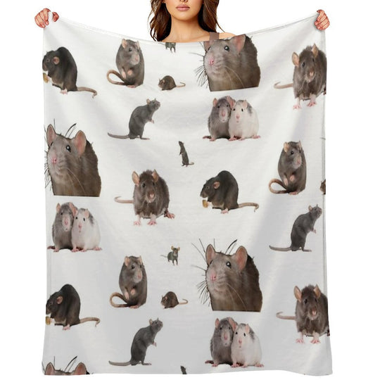 The Rat Set Anti-pilling Throw Blanket