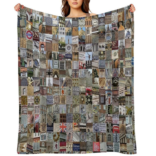 London, England Anti-pilling Throw Blanket