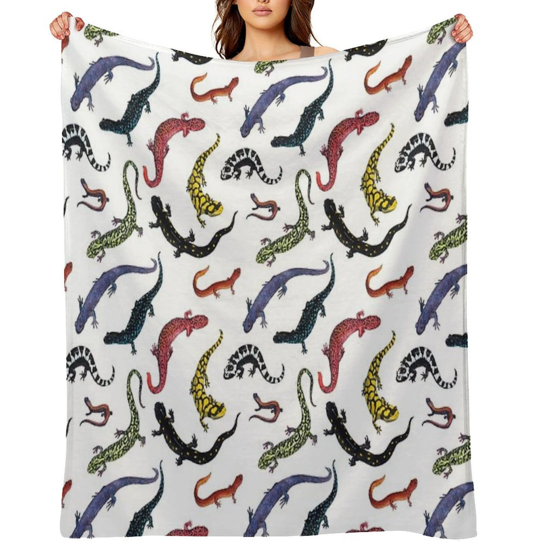 Salamanders Anti-pilling Throw Blanket