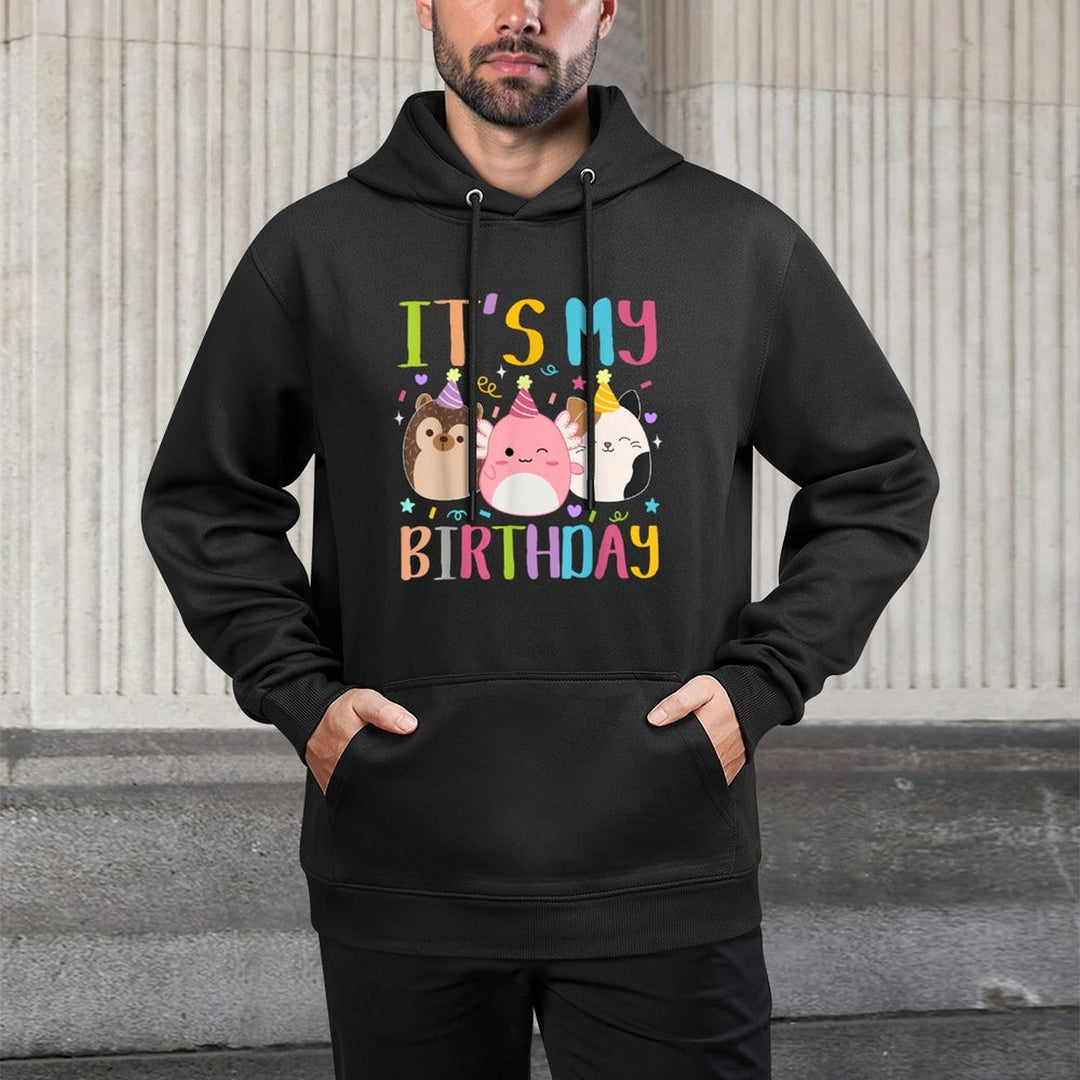 Birthday Squish Squad Great Gifts Cute for Kids Woman Durable Construction Hoodie