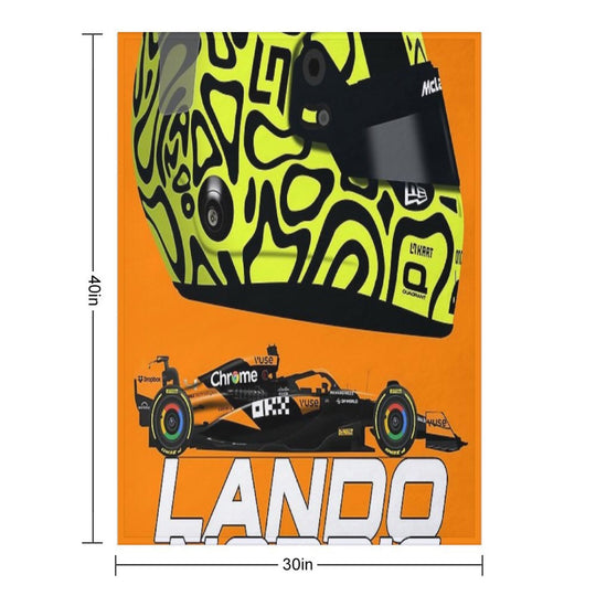 Lando Norris - McLaren MCL38 Quick-dry Throw Blanket
